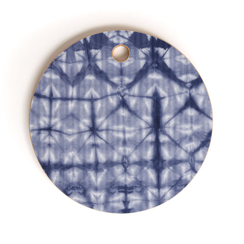 Amy Sia Tie Dye 2 Navy Cutting Board Round