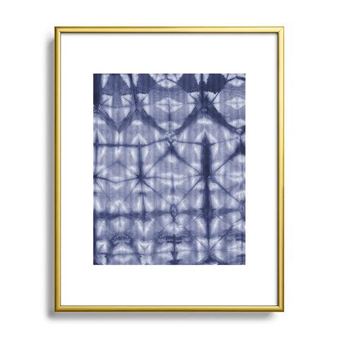 Amy Sia Tie Dye 2 Navy Metal Framed Art Print