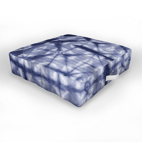 Amy Sia Tie Dye 2 Navy Outdoor Floor Cushion