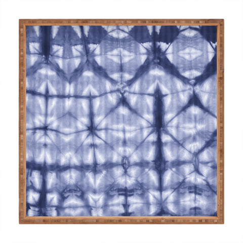 Amy Sia Tie Dye 2 Navy Square Tray
