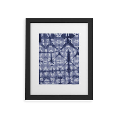 Amy Sia Tie Dye 2 Navy Framed Art Print