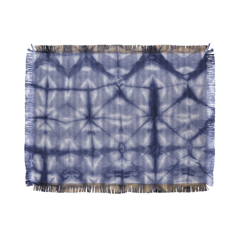 Amy Sia Tie Dye 2 Navy Throw Blanket