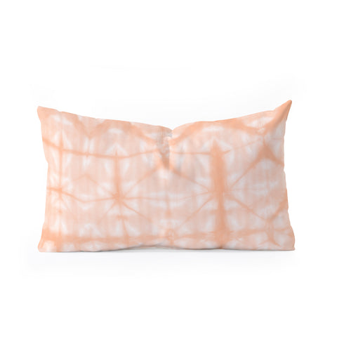 Amy Sia Tie Dye 2 Peach Oblong Throw Pillow