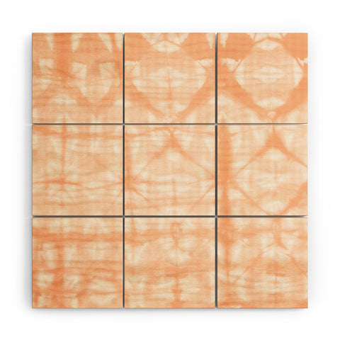 Amy Sia Tie Dye 2 Peach Wood Wall Mural