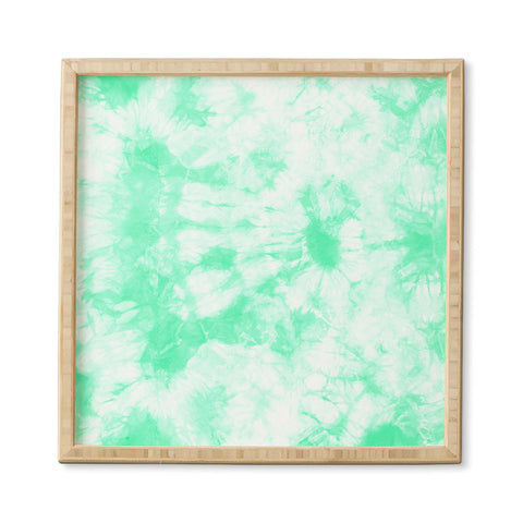 Amy Sia Tie Dye 3 Mint Framed Wall Art
