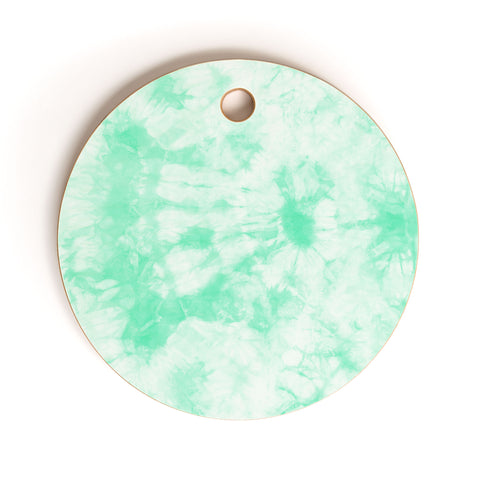 Amy Sia Tie Dye 3 Mint Cutting Board Round