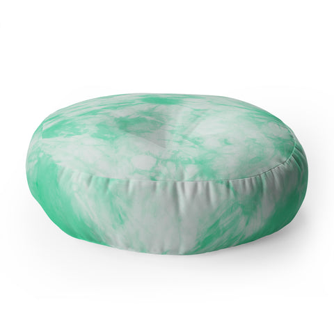Amy Sia Tie Dye 3 Mint Floor Pillow Round