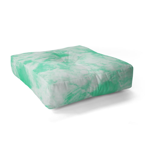 Amy Sia Tie Dye 3 Mint Floor Pillow Square