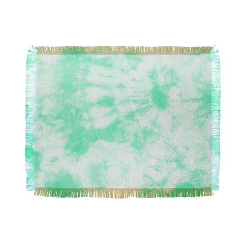 Amy Sia Tie Dye 3 Mint Throw Blanket