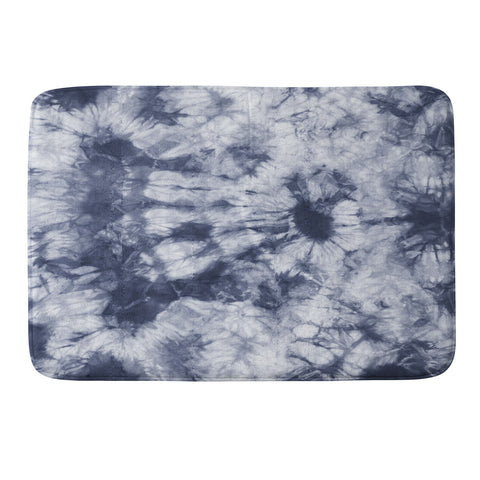 Amy Sia Tie Dye 3 Navy Memory Foam Bath Mat