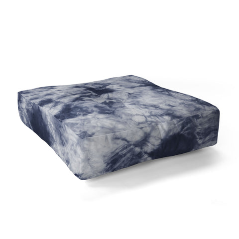 Amy Sia Tie Dye 3 Navy Floor Pillow Square