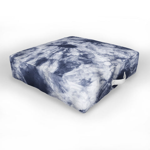 Amy Sia Tie Dye 3 Navy Outdoor Floor Cushion