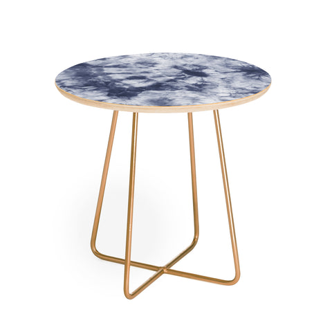 Amy Sia Tie Dye 3 Navy Round Side Table