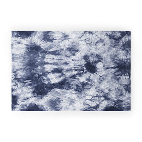 Amy Sia Tie Dye 3 Navy Welcome Mat