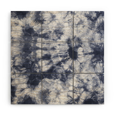 Amy Sia Tie Dye 3 Navy Wood Wall Mural