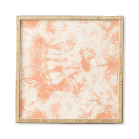 Amy Sia Tie Dye 3 Peach Framed Wall Art