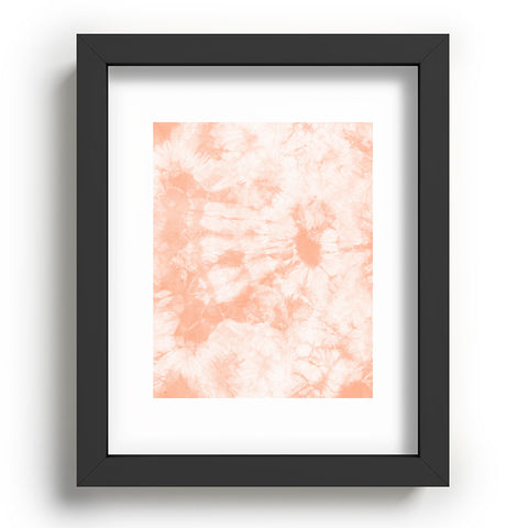 Amy Sia Tie Dye 3 Peach Recessed Framing Rectangle