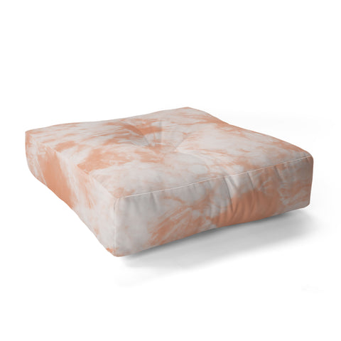 Amy Sia Tie Dye 3 Peach Floor Pillow Square