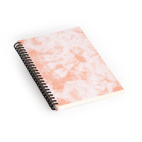 Amy Sia Tie Dye 3 Peach Spiral Notebook