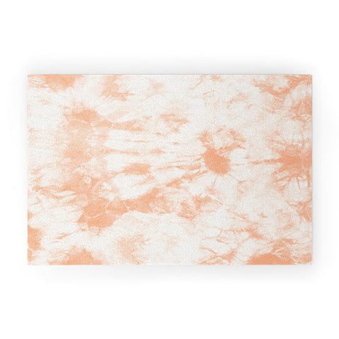 Amy Sia Tie Dye 3 Peach Welcome Mat
