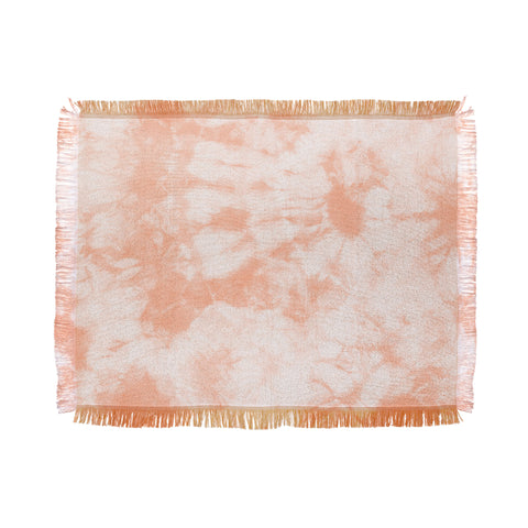 Amy Sia Tie Dye 3 Peach Throw Blanket