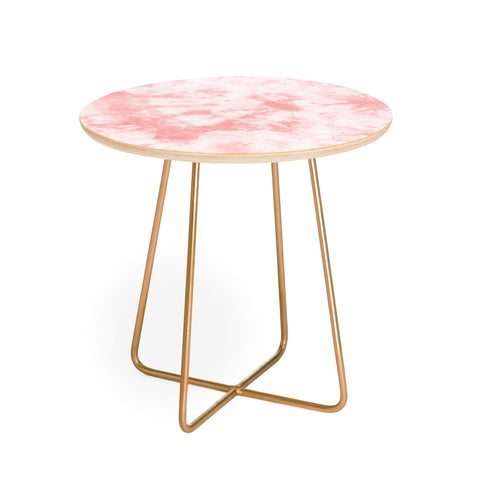 Amy Sia Tie Dye 3 Pink Round Side Table