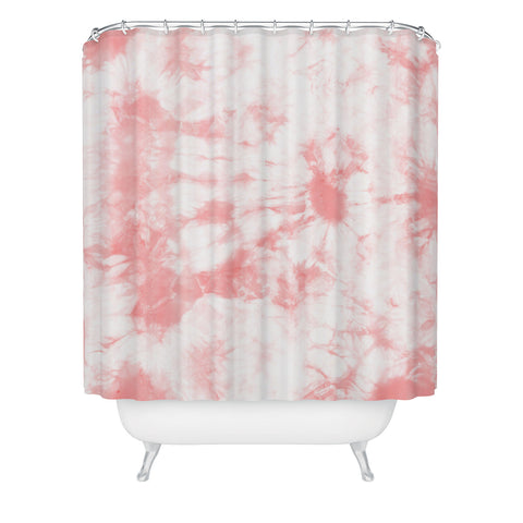 Amy Sia Tie Dye 3 Pink Shower Curtain