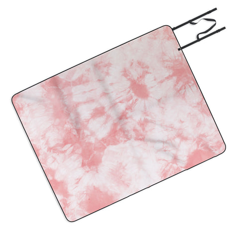 Amy Sia Tie Dye 3 Pink Picnic Blanket