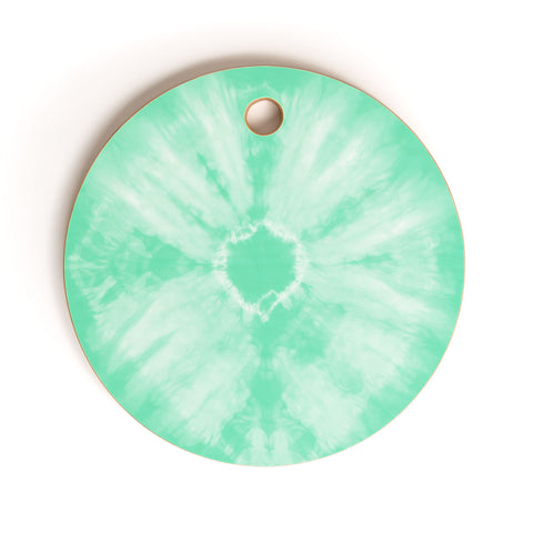 Amy Sia Tie Dye Mint Cutting Board Round