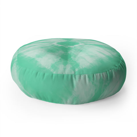 Amy Sia Tie Dye Mint Floor Pillow Round