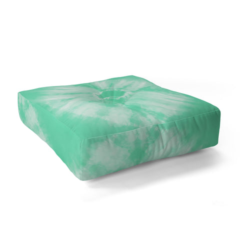 Amy Sia Tie Dye Mint Floor Pillow Square