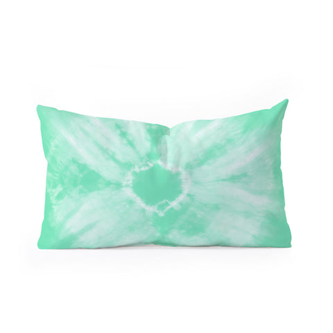 Amy Sia Tie Dye Mint Oblong Throw Pillow