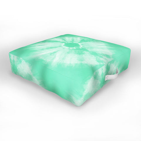 Amy Sia Tie Dye Mint Outdoor Floor Cushion