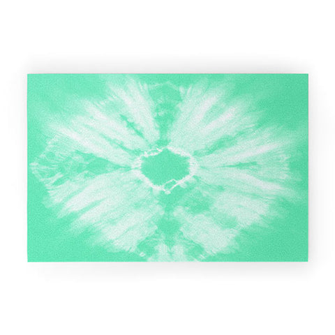 Amy Sia Tie Dye Mint Welcome Mat