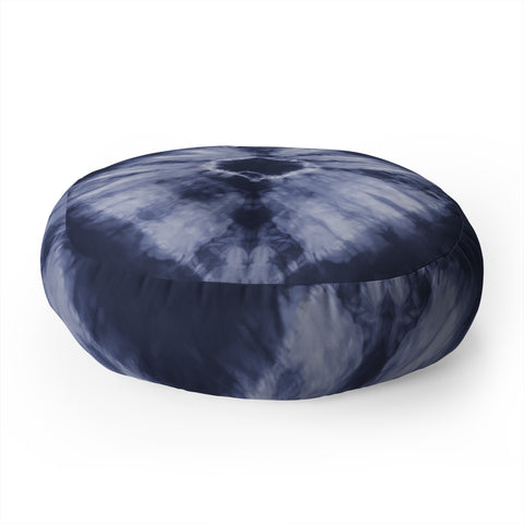 Amy Sia Tie Dye Navy Floor Pillow Round