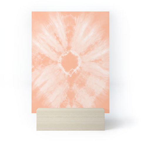 Amy Sia Tie Dye Peach Mini Art Print