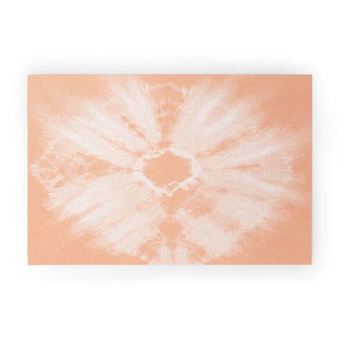 Amy Sia Tie Dye Peach Welcome Mat