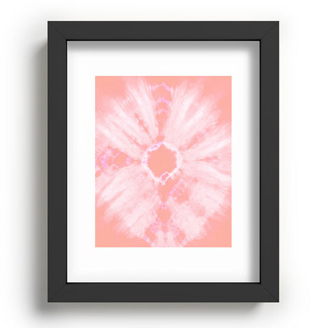 Amy Sia Tie Dye Pink Recessed Framing Rectangle