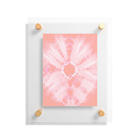 Amy Sia Tie Dye Pink Floating Acrylic Print