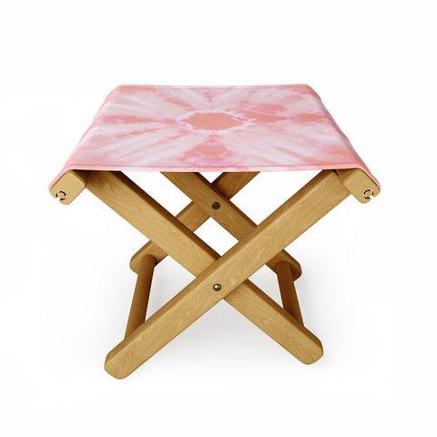 Amy Sia Tie Dye Pink Folding Stool