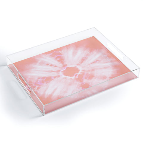 Amy Sia Tie Dye Pink Acrylic Tray
