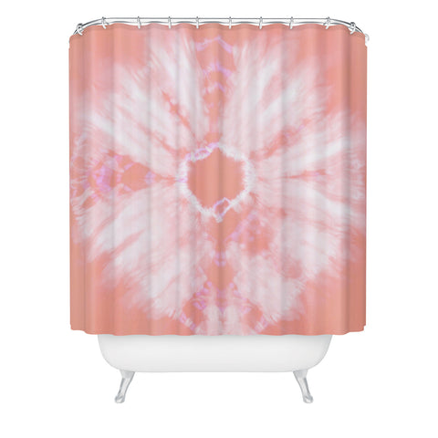 Amy Sia Tie Dye Pink Shower Curtain