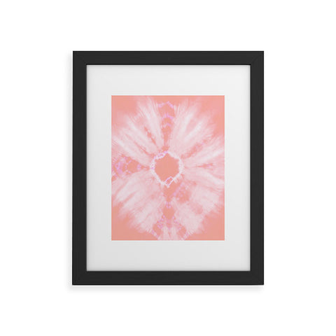 Amy Sia Tie Dye Pink Framed Art Print