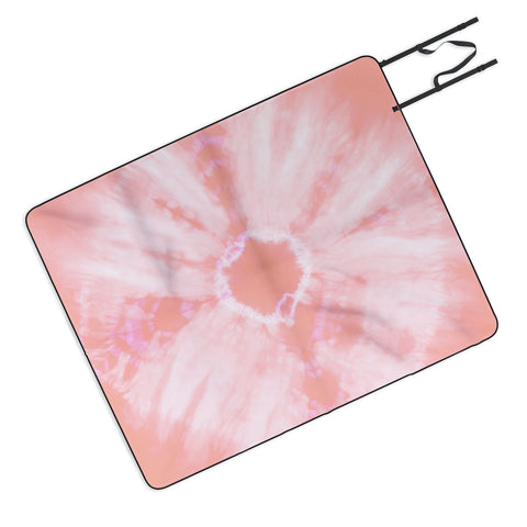 Amy Sia Tie Dye Pink Picnic Blanket