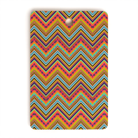 Amy Sia Tribal Chevron Cutting Board Rectangle