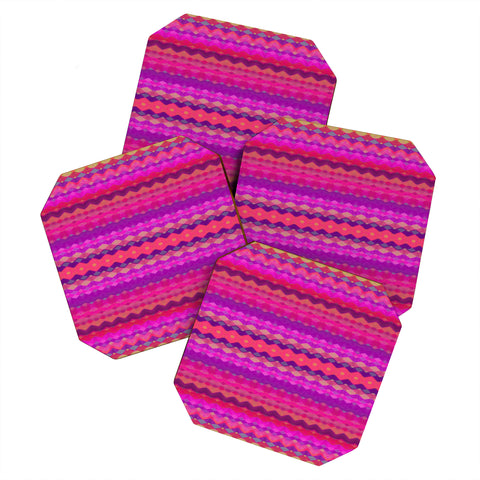 Amy Sia Tribal Diamonds 2 Coaster Set