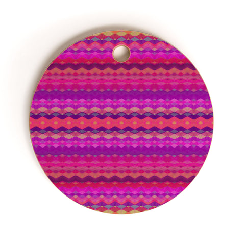 Amy Sia Tribal Diamonds 2 Cutting Board Round