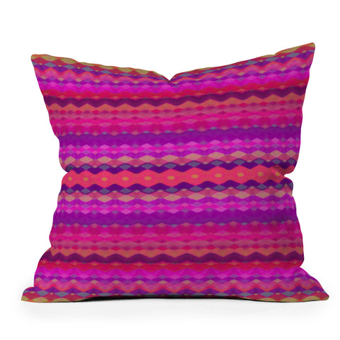 Amy Sia Tribal Diamonds 2 Throw Pillow