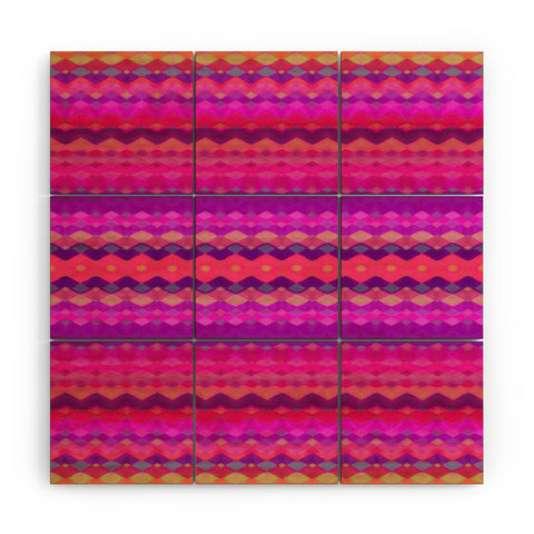 Amy Sia Tribal Diamonds 2 Wood Wall Mural