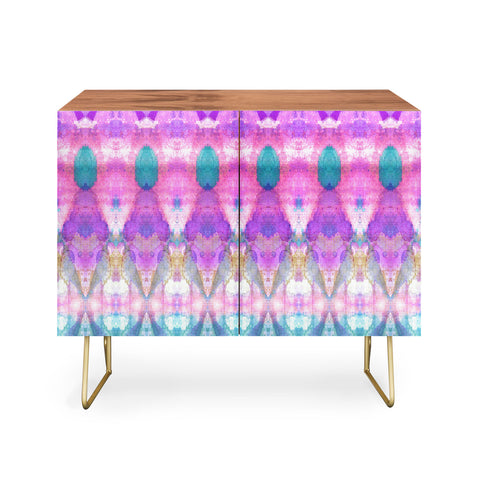 Amy Sia Tribal Diamonds Pastel Pink Credenza
